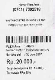 Masa Berlaku Perdana Flexi